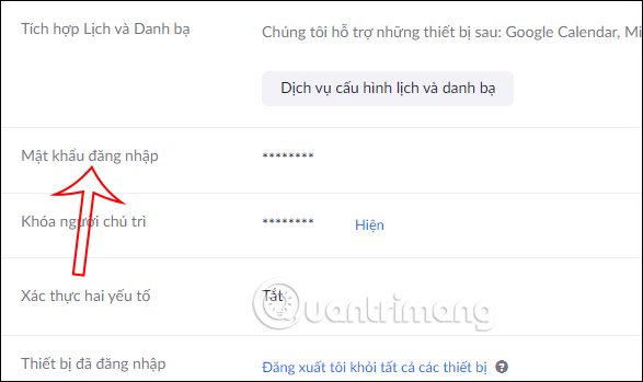 Chỉnh sửa mật khẩu