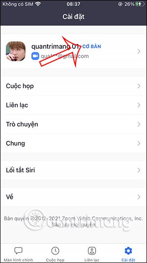 Nhấn nút Cơ bản