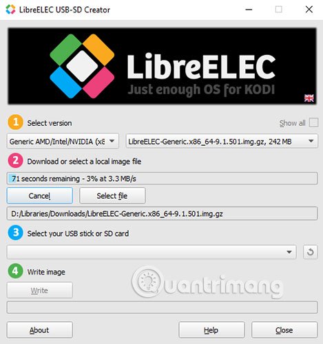 Đặt phiên bản chính xác, sau đó nhấn Download
