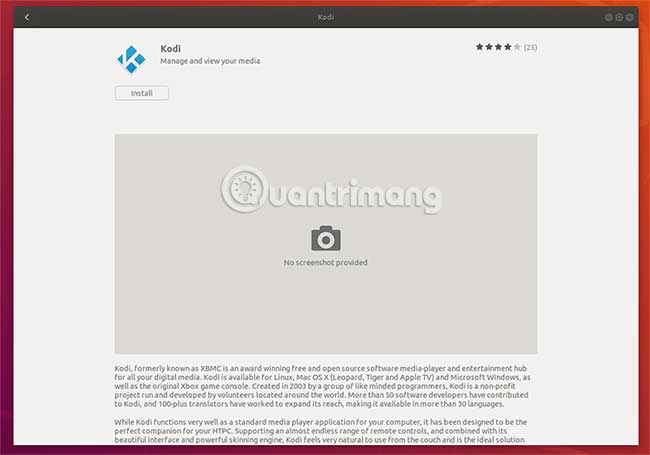 Cài đặt bằng GUI