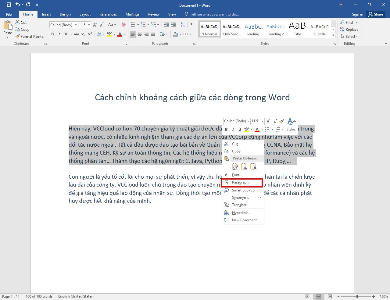 Cách chỉnh khoảng cách dòng trong Word 2003, 2007, 2010, 2013, 2016 chuẩn nhất - Ảnh 3. Cách chỉnh khoảng cách dòng trong Word 2003, 2007, 2010, 2013, 2016 chuẩn nhất - Ảnh 3.