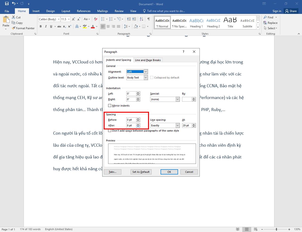 Cách chỉnh khoảng cách dòng trong Word 2003, 2007, 2010, 2013, 2016 chuẩn nhất - Ảnh 7. Cách chỉnh khoảng cách dòng trong Word 2003, 2007, 2010, 2013, 2016 chuẩn nhất - Ảnh 7.