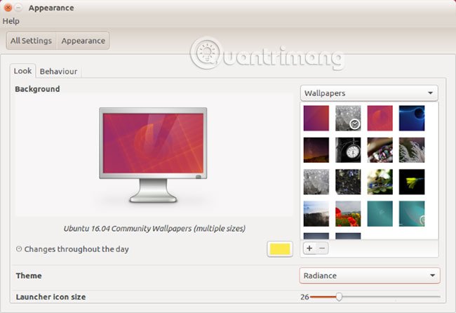 Thay đổi theme