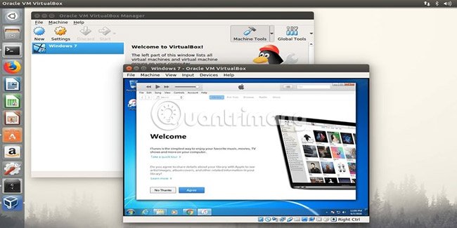 Dùng VirtualBox hoặc Wine