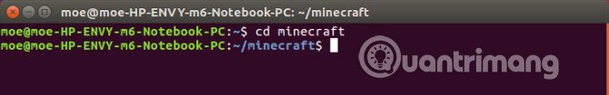 Tạo thư mụ cho Minecraft