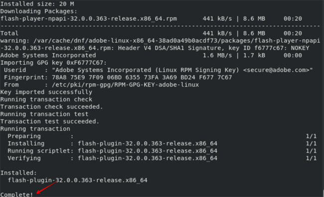 Cài đặt Adobe Flash Player