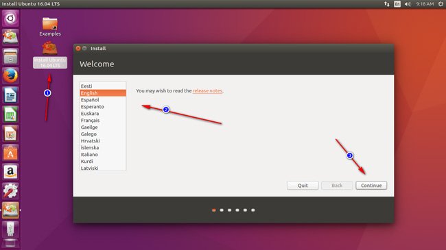 Cài đặt Ubuntu từ ổ cứng