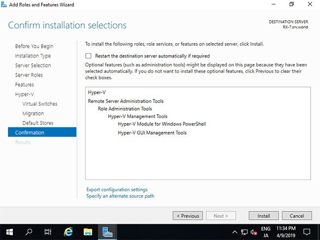 Nhấp vào nút Install
