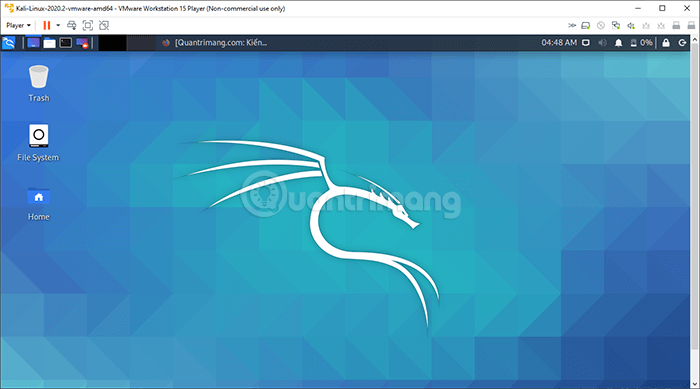 Giao diện Kali Linux
