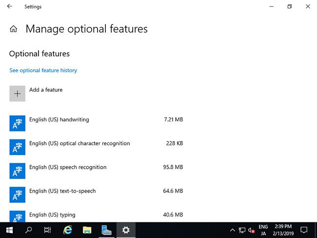 Nhấp vào Add a feature