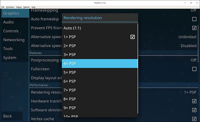 Rendering Resolution