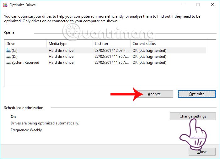 Chống phân mảnh ổ đĩa bằng Disk Defragmenter
