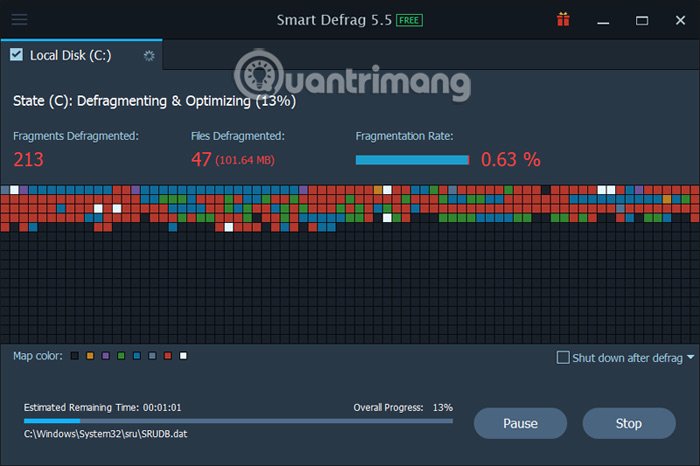 Smart Defrag chống phân mảnh ổ đĩa
