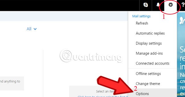 Cách tạo chữ ký Hotmail trong thư Hotmail