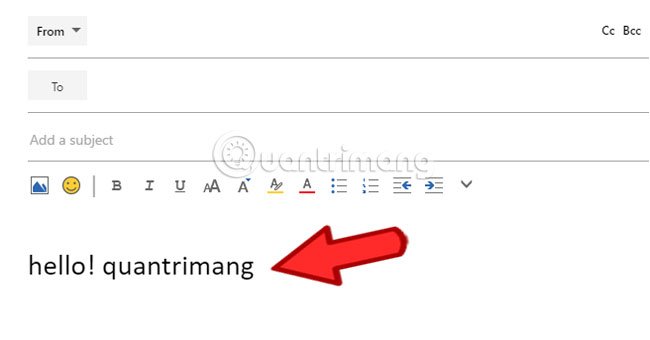 Cách tạo chữ ký Hotmail trong thư Hotmail