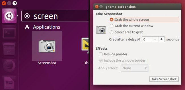 Sử dụng GNOME screenshot