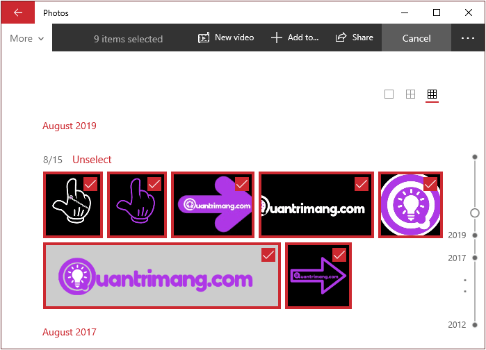 Chọn ảnh JPG bạn muốn chuyển đổi sang dạng PDF trong Photos