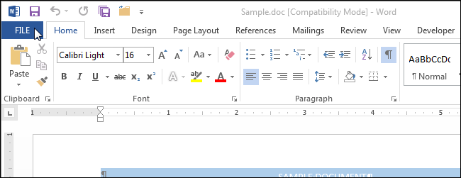 Chọn thẻ file
