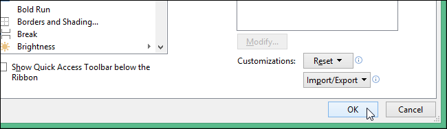 Click OK