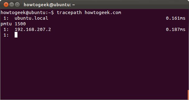 Lệnh tracepath trên Linux