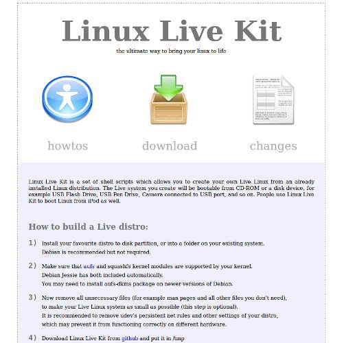 Công cụ Linux Live Kit