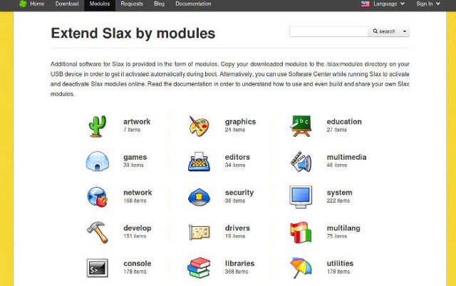 Công cụ Module Slax