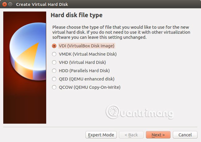 Nhập một file ổ cứng
