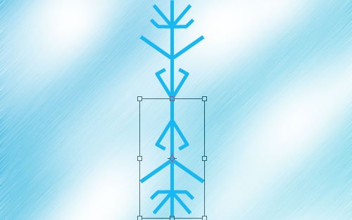  Chọn Edit > Transform > Flip Vertical để tạo ra bản sao đối xứng theo chiều dọc.