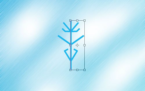Vào menu Edit -> Transform -> Flip Horizontal để tạo ra bản sao đối xứng theo chiều ngang.