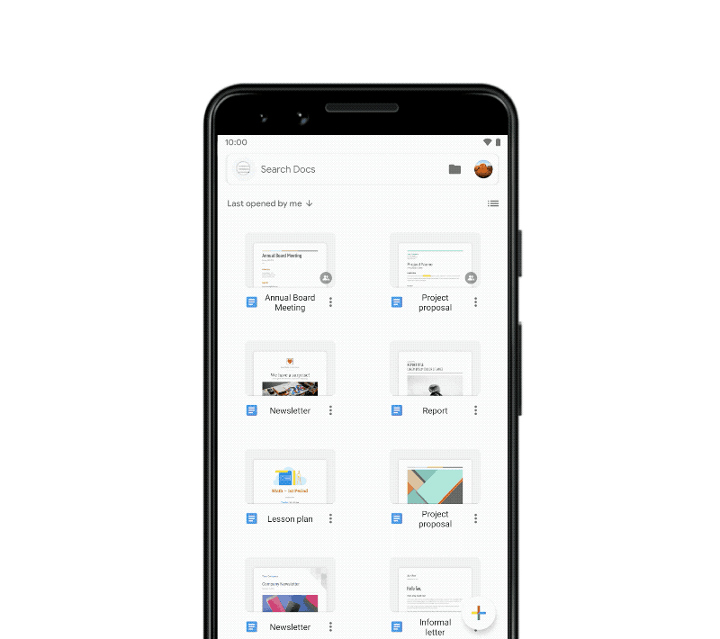 Dark mode trên Docs