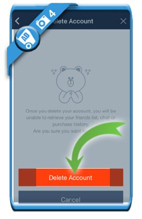chọn Delete account