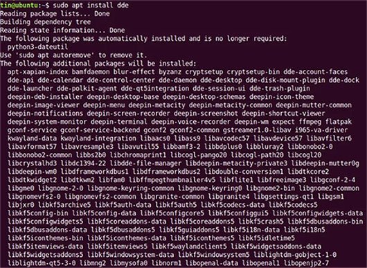 Cài đặt môi trường desktop Deepin