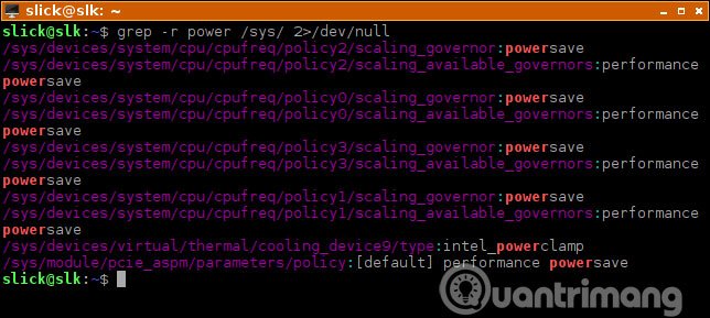 Vì các lỗi “Permission denied” là một phần của stderr, nên bạn có thể chuyển hướng chúng sang “/dev/null”