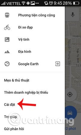 Gửi bản đồ Google Maps trên PC tới điện thoại