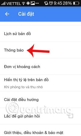 gửi bản đồ Google Maps trên PC tới điện thoại