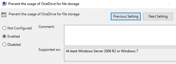 vô hiệu hóa OneDrive