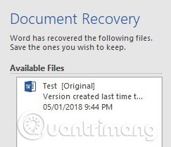 AutoRecover