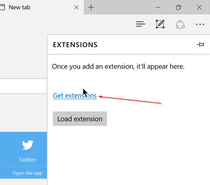 Get extensions