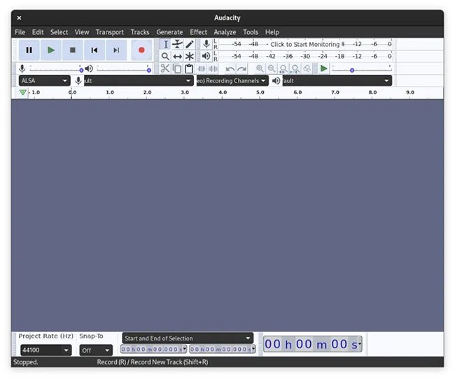Ghi âm từ micro bằng Audacity