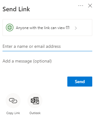 Chia sẻ qua email hoặc sao chép và dán liên kết theo cách thủ công