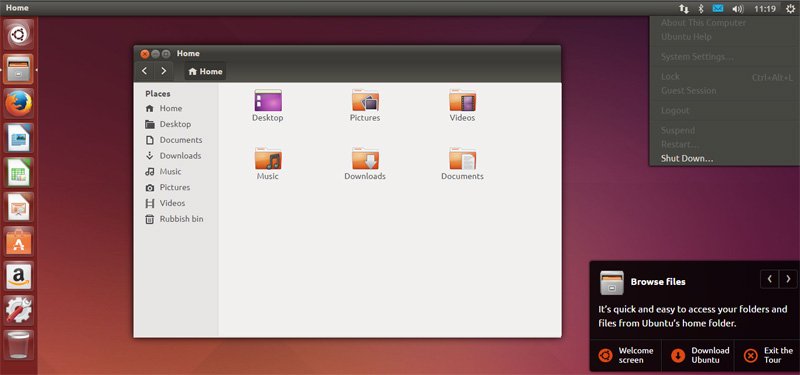 Giao diện Ubuntu demo online