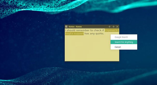 Tất cả những gì cần làm là chọn từ đó và sao chép nó vào clipboard
