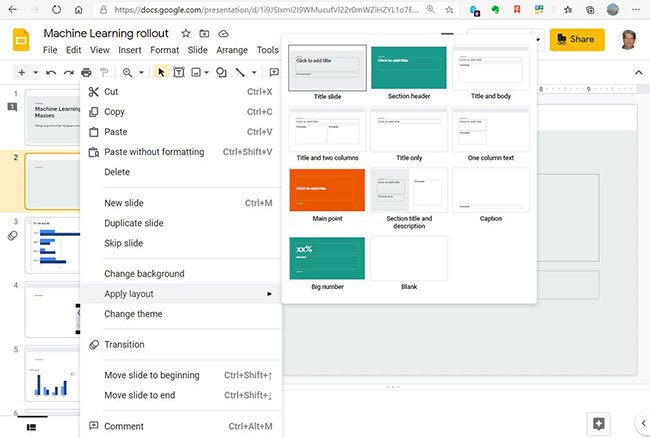 Bạn phải tạo mọi thứ từ đầu với Google Slides