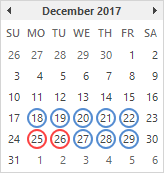 Lịch tính ngày nghỉ lễ và ngày làm việc