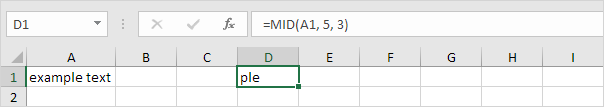 Hàm MID trong Excel