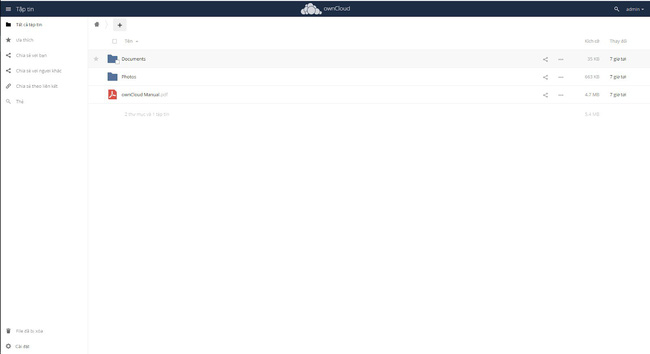 Hướng dẫn sử dụng OwnCloud - Ảnh 4.