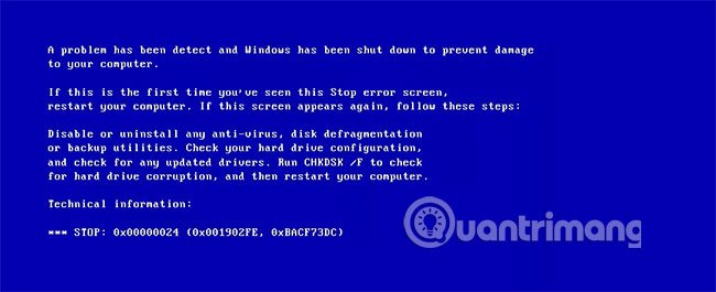 Lỗi 0x00000024