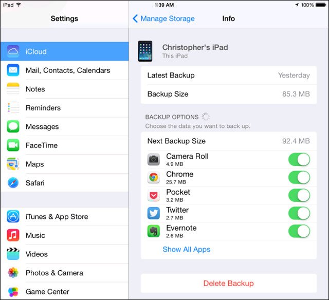 Dọn dẹp để lấy lại không gian lưu trữ cho iCloud