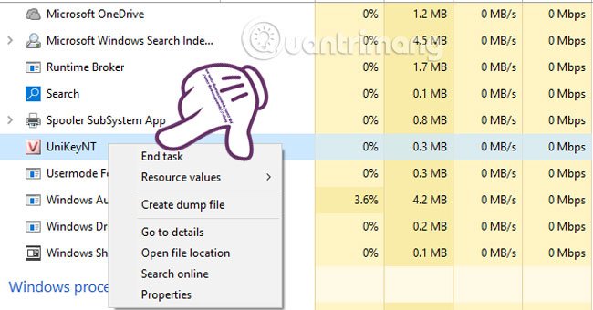 Sửa lỗi Unikey không hiện biểu tượng trên Taskbar
