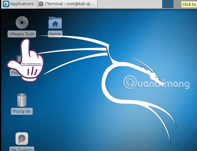 Cài đặt VMware Tools trên Kali Linux bước 6